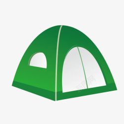 绿色的帐篷素材