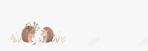 刺猬动物插画png免抠素材_新图网 https://ixintu.com 刺猬 动物 卡通刺猬 季节 插画