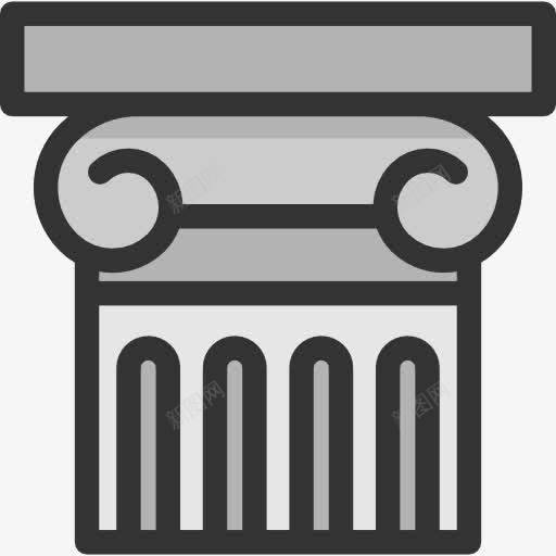 柱图标png_新图网 https://ixintu.com 典雅 古董 艺术 艺术与设计 装饰 装饰柱