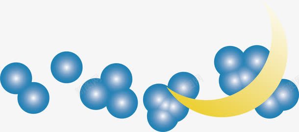 蓝色漂浮原子png免抠素材_新图网 https://ixintu.com 原子 漂浮 蓝色