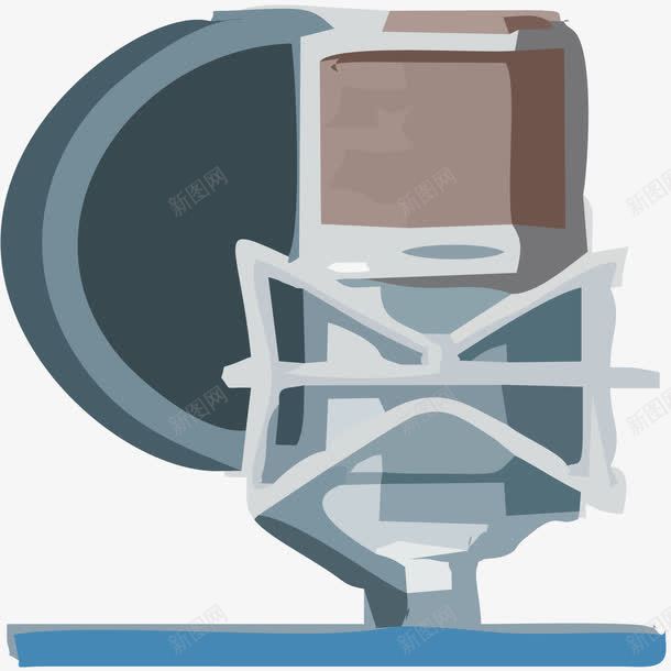 麦克风png免抠素材_新图网 https://ixintu.com 免抠麦克风png 灰色 矢量素材 麦克风