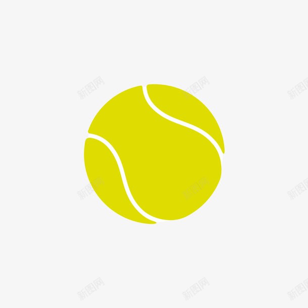 黄色网球png免抠素材_新图网 https://ixintu.com 体育 素材 网球 黄色