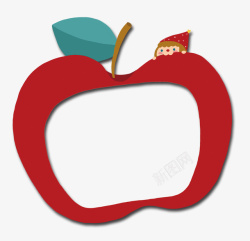 红色苹果对话框素材