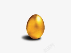 金色鸟蛋金色金蛋透明背景高清图片