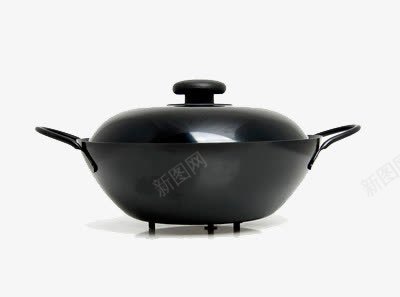 黑色的一套锅具png免抠素材_新图网 https://ixintu.com 厨具 套装 锅具 黑色