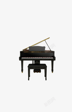 黑色钢琴一座现代钢琴高清图片
