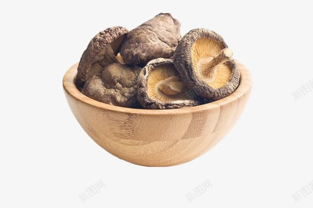 木碗里的干菇png免抠素材_新图网 https://ixintu.com 南北干货 干燥 干菇 干货 木碗 食材