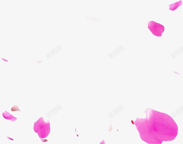 粉色鲜花花瓣装饰png免抠素材_新图网 https://ixintu.com 粉色 花瓣 装饰 设计 鲜花