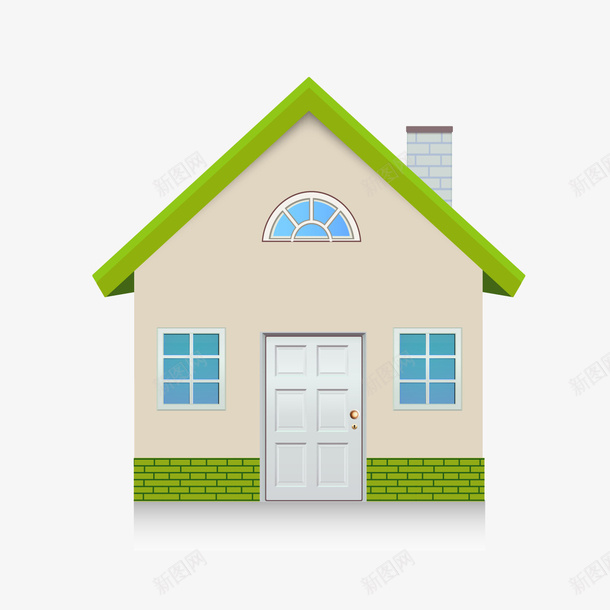 别墅房子矢量图ai免抠素材_新图网 https://ixintu.com 别墅 别墅房子 建筑 房子 房屋 矢量图