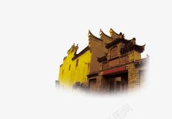 中国风古城背景素材