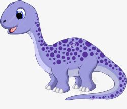 蓝紫色斑点恐龙素材