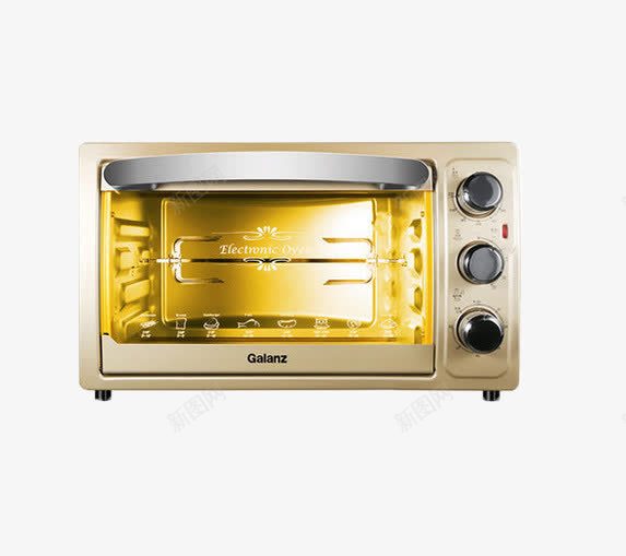 金色厨具烤箱png免抠素材_新图网 https://ixintu.com 产品实物 烤箱 金色