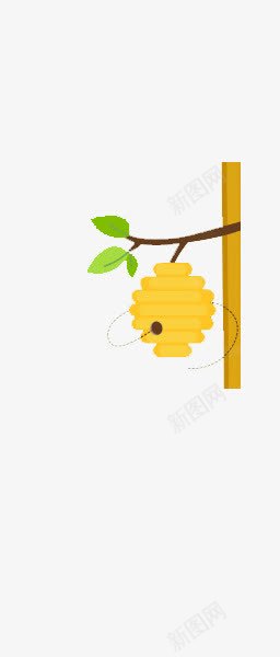 蜜蜂窝png免抠素材_新图网 https://ixintu.com 卡通 蜜蜂窝 黄色