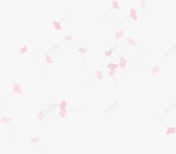 粉色叶子背景png免抠素材_新图网 https://ixintu.com 叶子 粉色 素材 背景 装饰