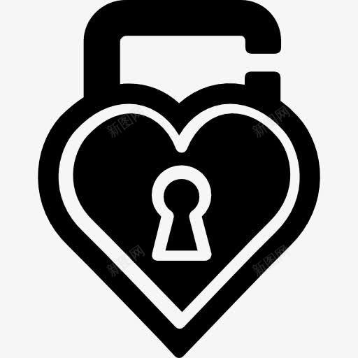 挂锁图标png_新图网 https://ixintu.com 安全 工具和器具 挂锁 爱和浪漫 锁