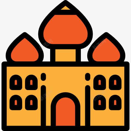 泰姬陵图标png_新图网 https://ixintu.com 亚洲 印度 地标建筑 建筑 泰姬陵 纪念碑 阿格拉