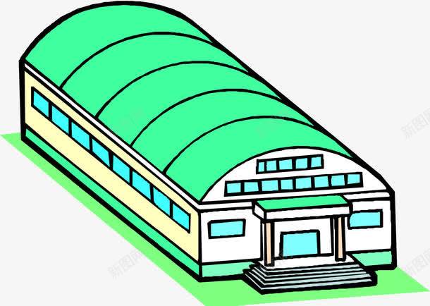 体育馆png免抠素材_新图网 https://ixintu.com 体育馆 建筑 手绘 插画