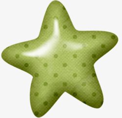 绿色立体星星素材