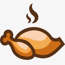 手绘烧鸡素材