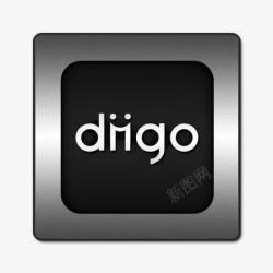 diigoDiigo标志广场钢铁社会媒体图标高清图片