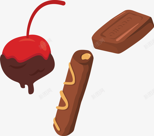 创意卡通巧克力块矢量图ai免抠素材_新图网 https://ixintu.com 创意 卡通巧克力 巧克力 巧克力块 巧克力板 巧克力美食 美味佳肴 食物 食物菜肴 餐饮美食 矢量图