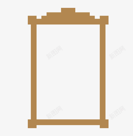 咖啡色之装饰框6图标png_新图网 https://ixintu.com 咖啡 形状 框 装饰