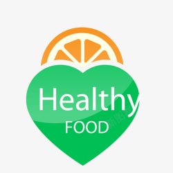 健康食品标签健康饮食标签高清图片