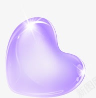 紫色浪漫爱心png免抠素材_新图网 https://ixintu.com 浪漫 爱心 紫色