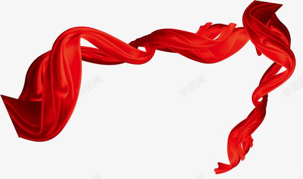 绸缎png免抠素材_新图网 https://ixintu.com 彩带 彩带缠绕 红色绸缎 绸缎