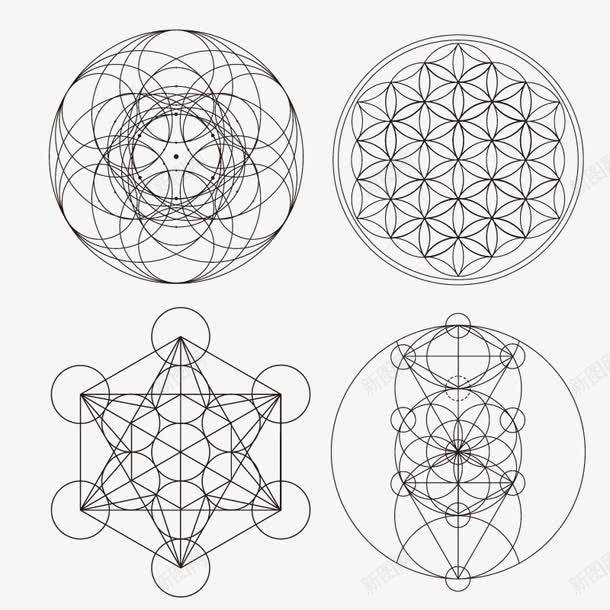 占卜元素花纹png免抠素材_新图网 https://ixintu.com 占卜 圆 花纹