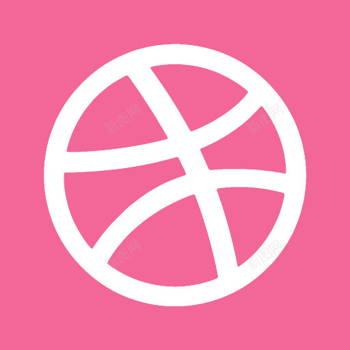 Dribbble简单的社会媒体图标png_新图网 https://ixintu.com Dribbble dribbble