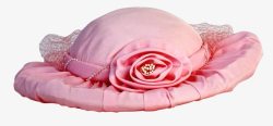 粉红花帽子素材