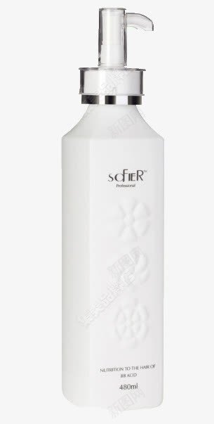 按压白罐发膜png免抠素材_新图网 https://ixintu.com 产品实物 发膜 洗护