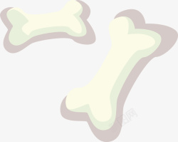卡通骨头矢量图素材