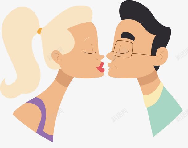 亲嘴的情侣png免抠素材_新图网 https://ixintu.com 亲嘴 创意 卡通 情侣 手绘 水彩 设计