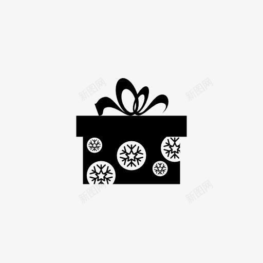 黑色礼物盒手绘图标png_新图网 https://ixintu.com 礼物 黑色