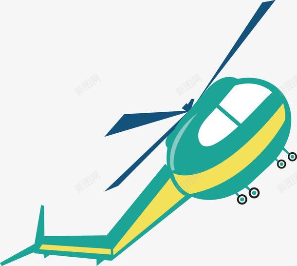 直升飞机png免抠素材_新图网 https://ixintu.com 卡通飞机 直升飞机