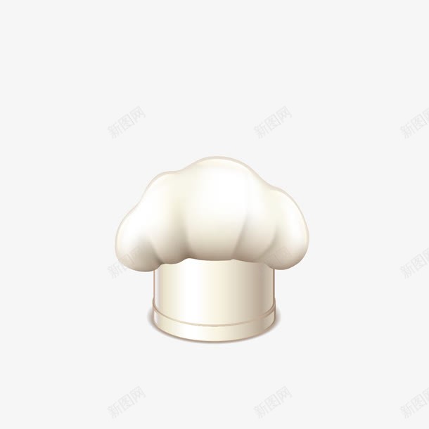 厨师帽png免抠素材_新图网 https://ixintu.com 厨师 帽子 白色 逼真 餐饮