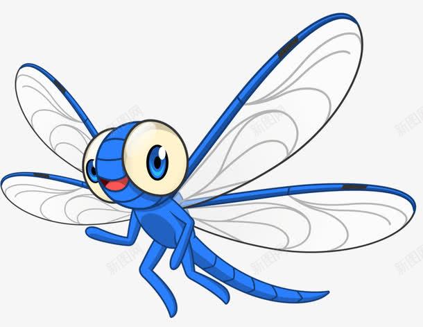 可爱的小蜻蜓png免抠素材_新图网 https://ixintu.com 可爱 小动物 手绘 蓝色