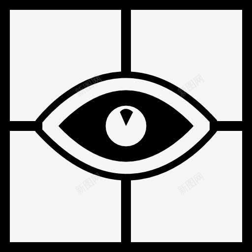 眼睛扫描图标png_新图网 https://ixintu.com 健康 医疗 处理条件 扫描仪 眼睛