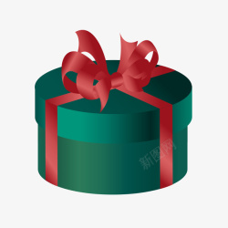 礼物盒绿色素材
