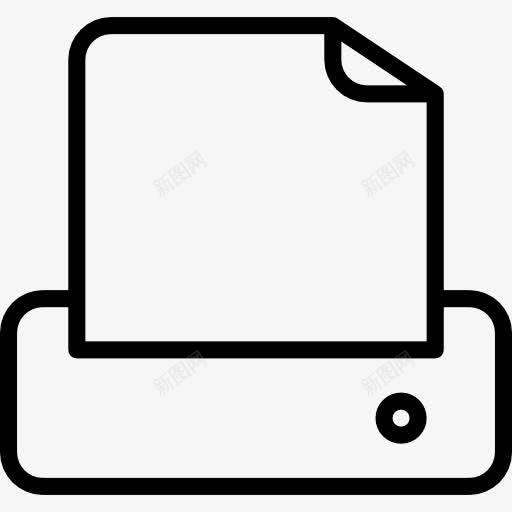 打印机图标png_新图网 https://ixintu.com 办公 印刷 打印 文件 机 纸