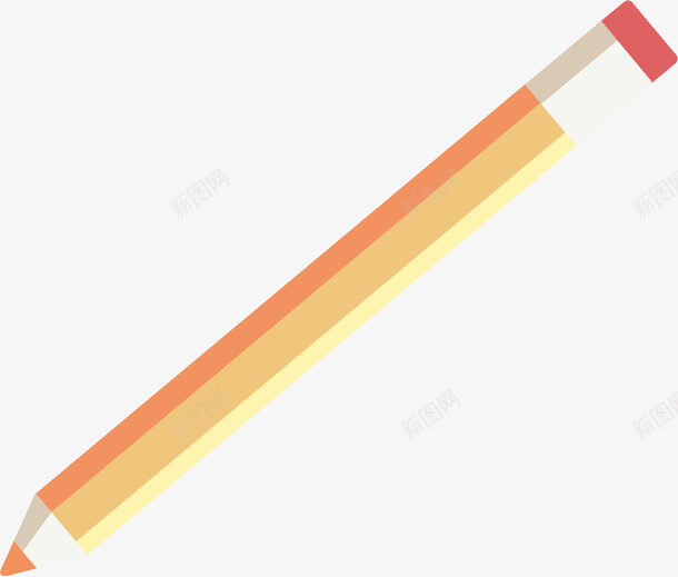 卡通铅笔1图标png_新图网 https://ixintu.com 写字铅笔 铅笔 铅笔头 黄色