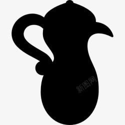 阿拉伯热饮阿拉伯茶壶图标高清图片