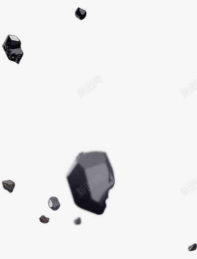 漂浮黑色透明背景晶石png免抠素材_新图网 https://ixintu.com png 晶石 漂浮 透明背景 黑色