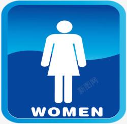 女厕所标志素材