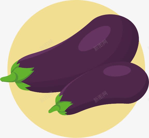 卡通茄子png免抠素材_新图网 https://ixintu.com 卡通茄子 菜 蔬菜 食物