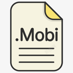 mobi文件文件格式Mobi文本文件文件图标高清图片