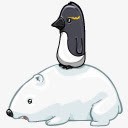 北极熊和企鹅体细胞重生png免抠素材_新图网 https://ixintu.com and penguin polarbear 企鹅 北极熊 和