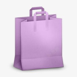 紫色手提袋购物袋高清图片